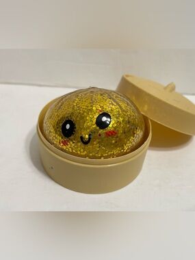 Mystery Squishy Bun Dumpling RARE GLITTER Limited Edition Stress Relief US,Gold